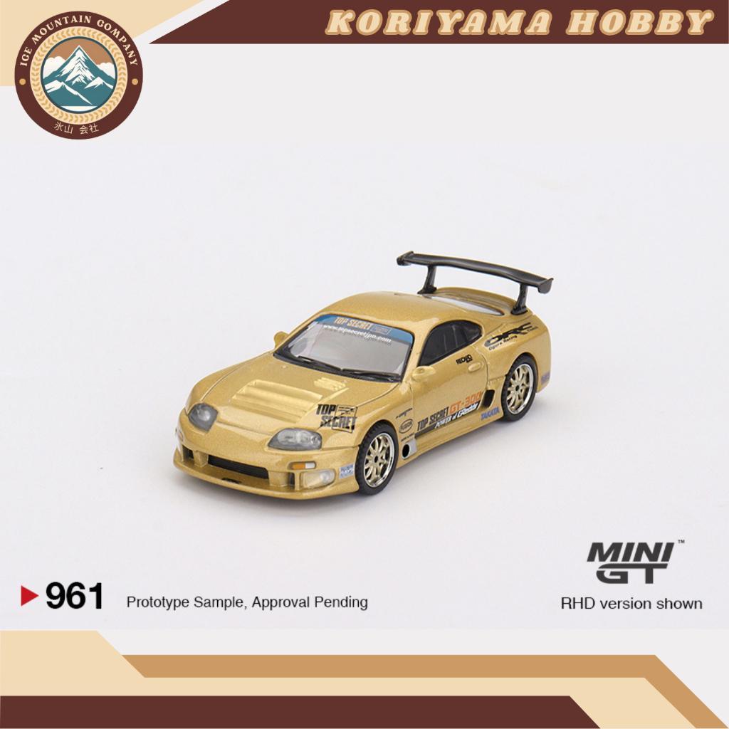 Mini GT 961 Toyota Supra (A80) Top Secret GT-300 Top Secret Gold/ Blister & Box Packaging MiniGT