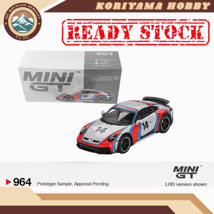 Mini GT 964 Porsche 911 Dakar Ice Grey Metallic "Rally 1978" RHD MiniGT