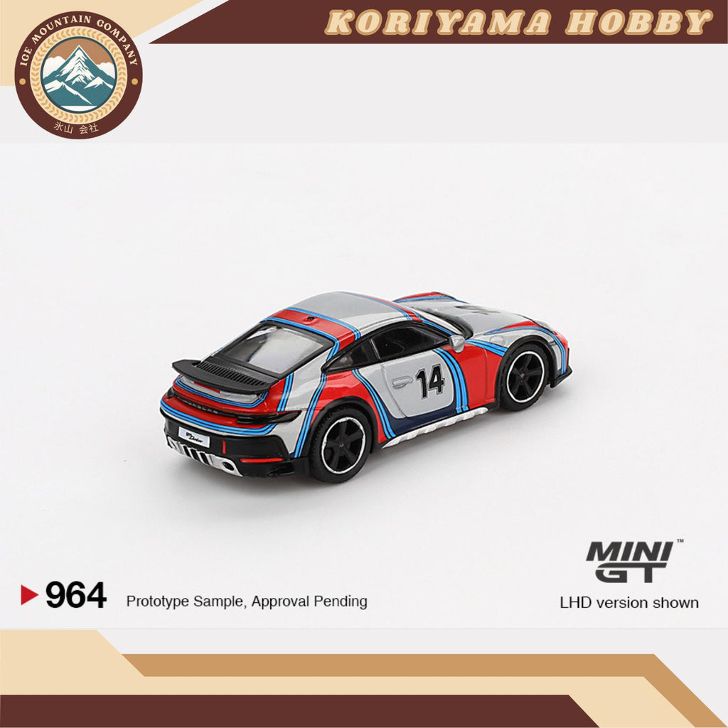 Mini GT 964 Porsche 911 Dakar Ice Grey Metallic "Rally 1978" RHD MiniGT