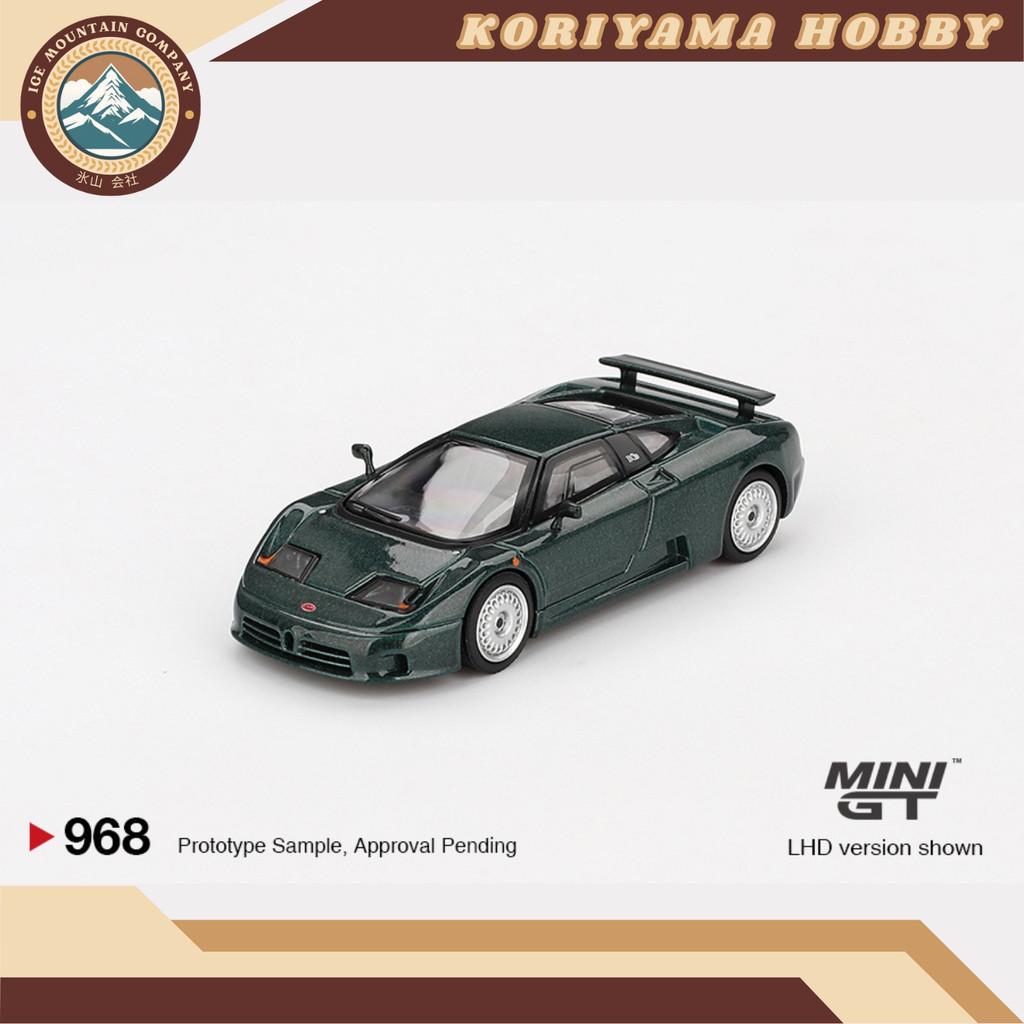 Mini GT 968 Bugatti EB110 GT Verde Scuro MiniGT