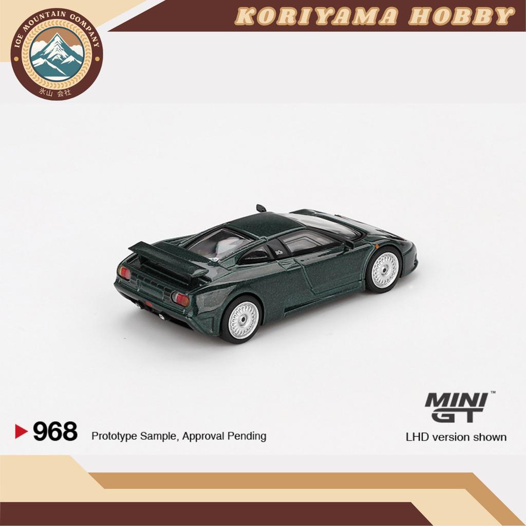 Mini GT 968 Bugatti EB110 GT Verde Scuro MiniGT