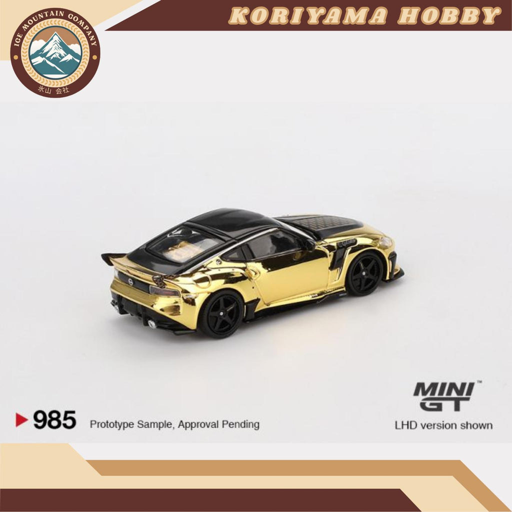Mini GT 985 Nissan Z VeilSide FZ400 Gold Chrome MiniGT
