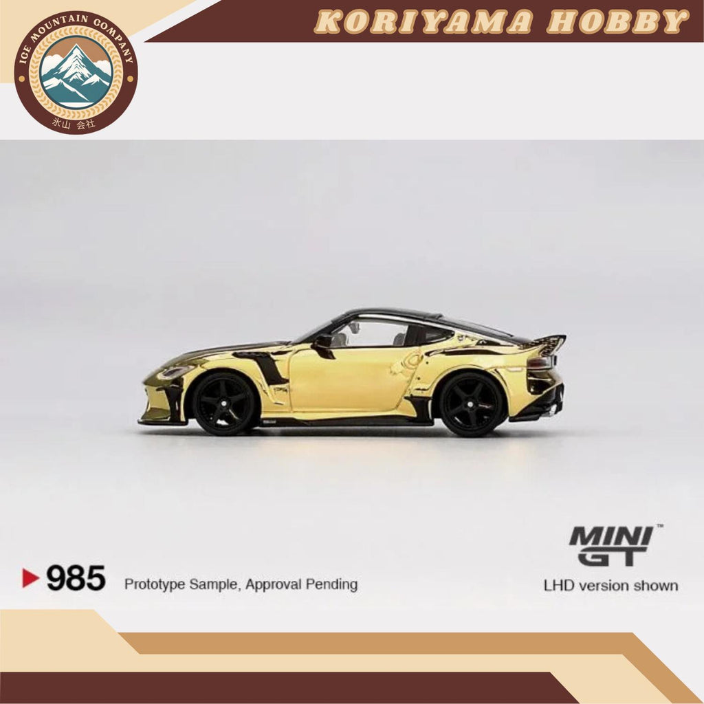 Mini GT 985 Nissan Z VeilSide FZ400 Gold Chrome MiniGT