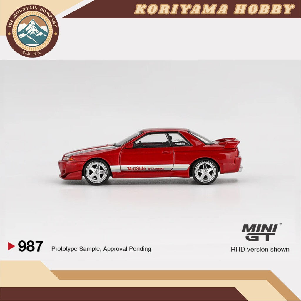 Mini GT 987 Nissan Skyline GT-R (R32) VeilSide Combat C-I Gem Red MiniGT