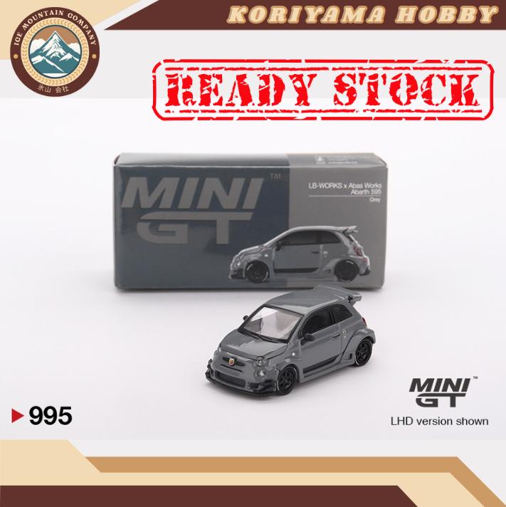 Mini GT 995 Abarth 595 LB-WORKS x Abas Works Grey MiniGT
