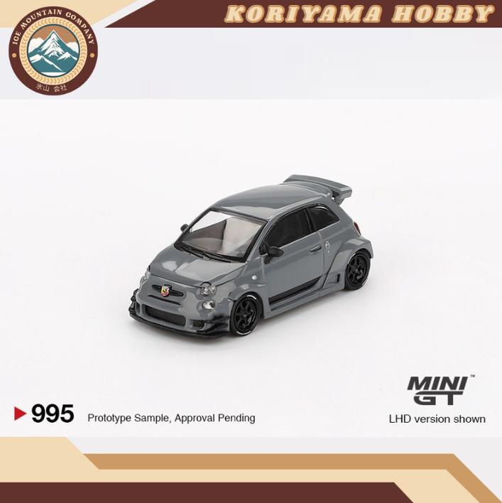 Mini GT 995 Abarth 595 LB-WORKS x Abas Works Grey MiniGT