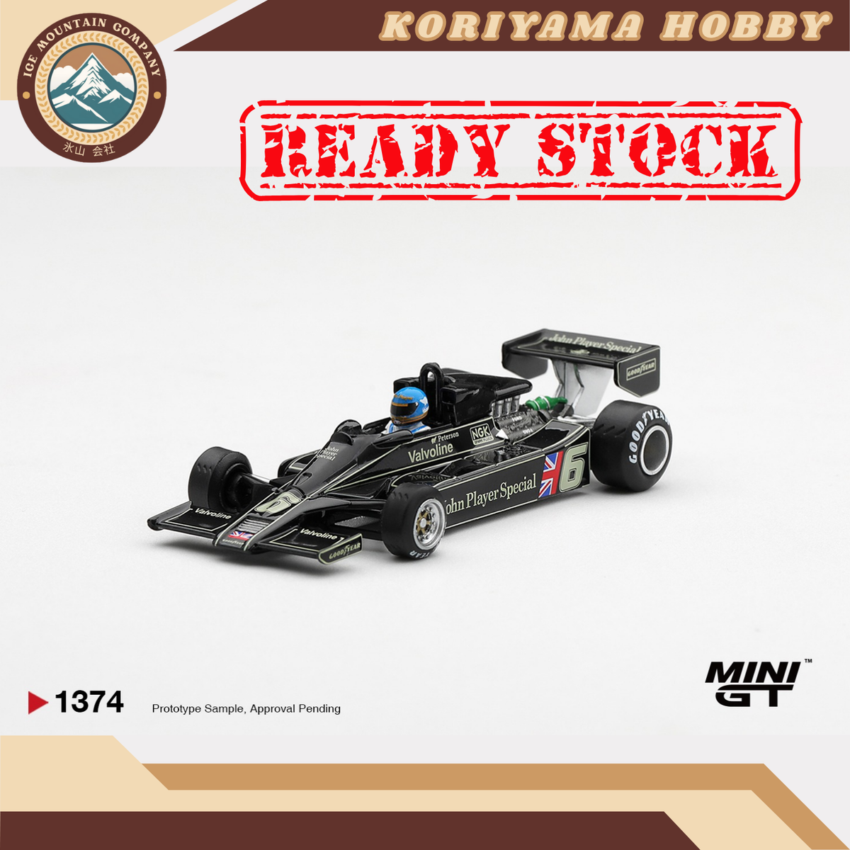 Mini GT 1374 Lotus 78 #6 Ronnie Peterson 1978 S. African GP Winner MiniGT