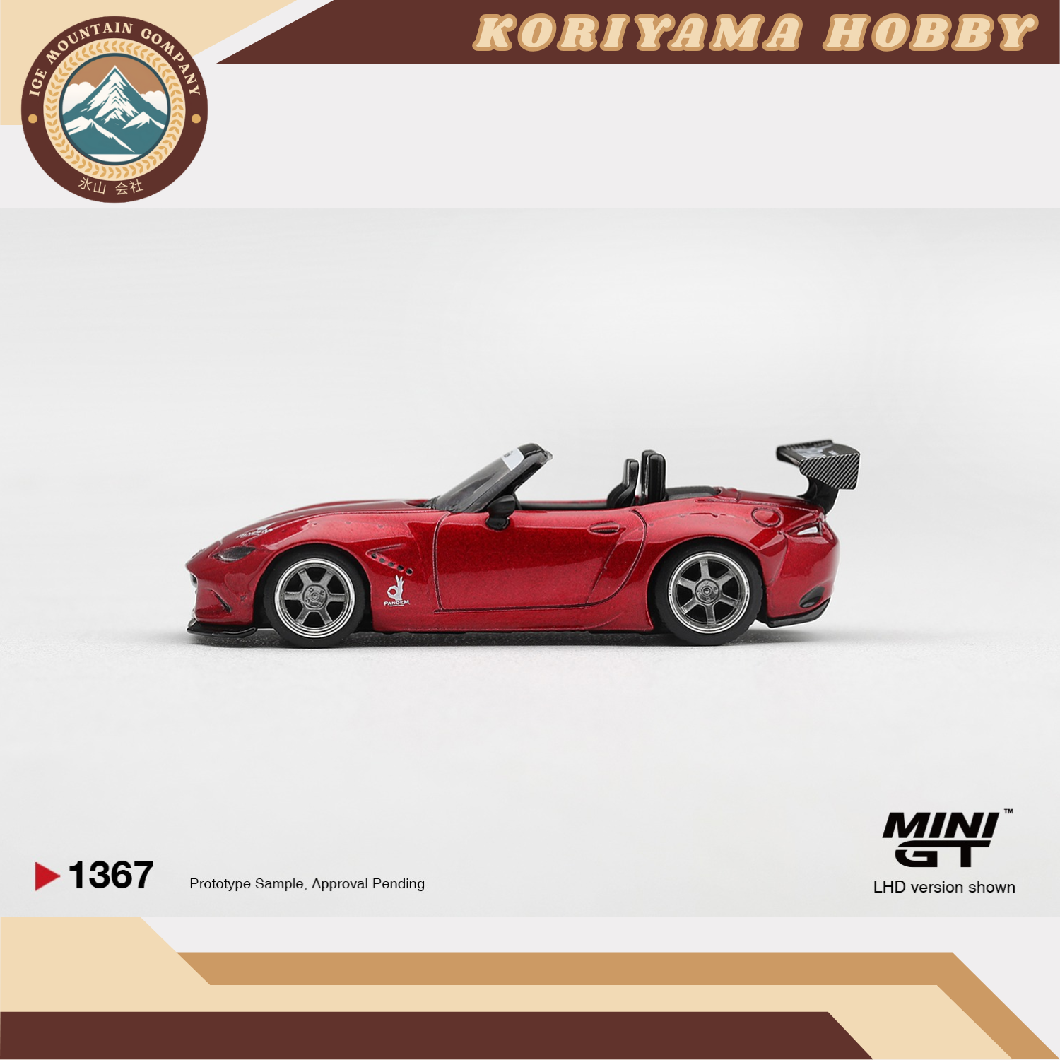 Mini GT 1367 Mazda Miata MX-5 (ND) Pandem Kodo Red MiniGT