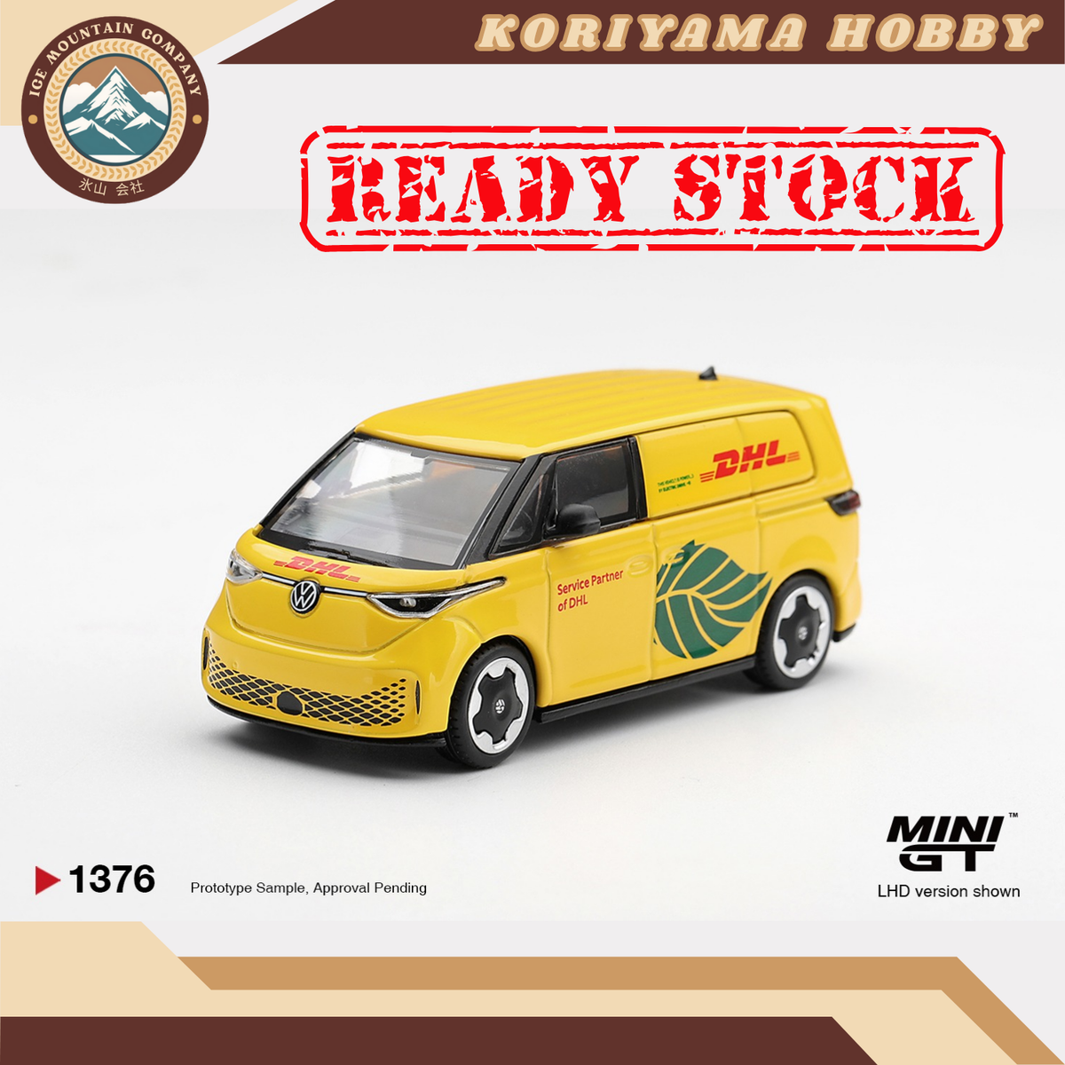 Mini GT 1376 Volkswagen ID.Buzz DHL Electric MiniGT