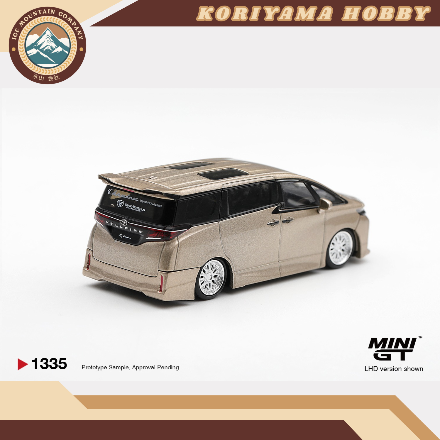 Mini GT 1335 Toyota Vellfire 40 KUHL Gold Metallic MiniGT
