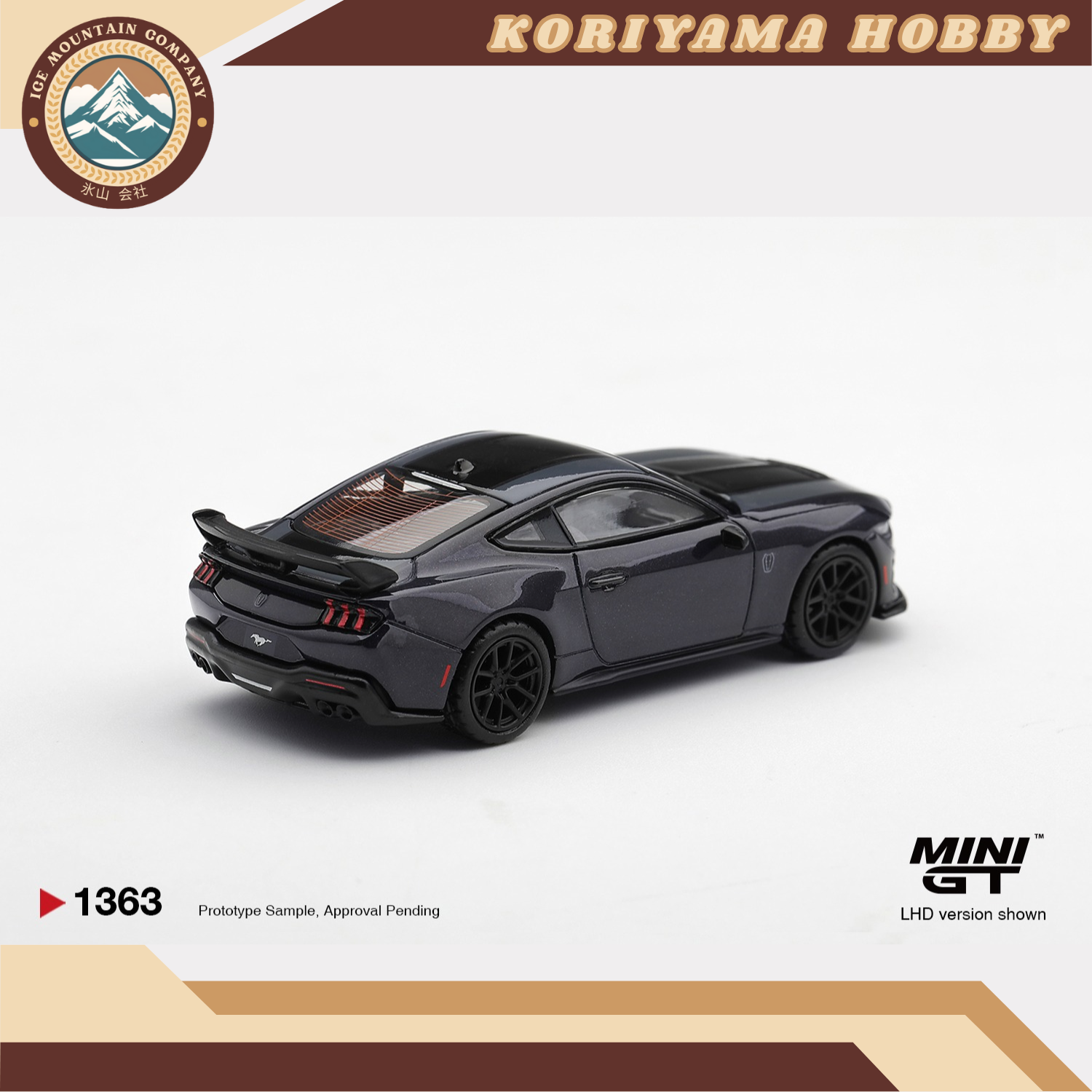 Mini GT 1363 Ford Mustang Dark Horse Blue Embe MiniGT