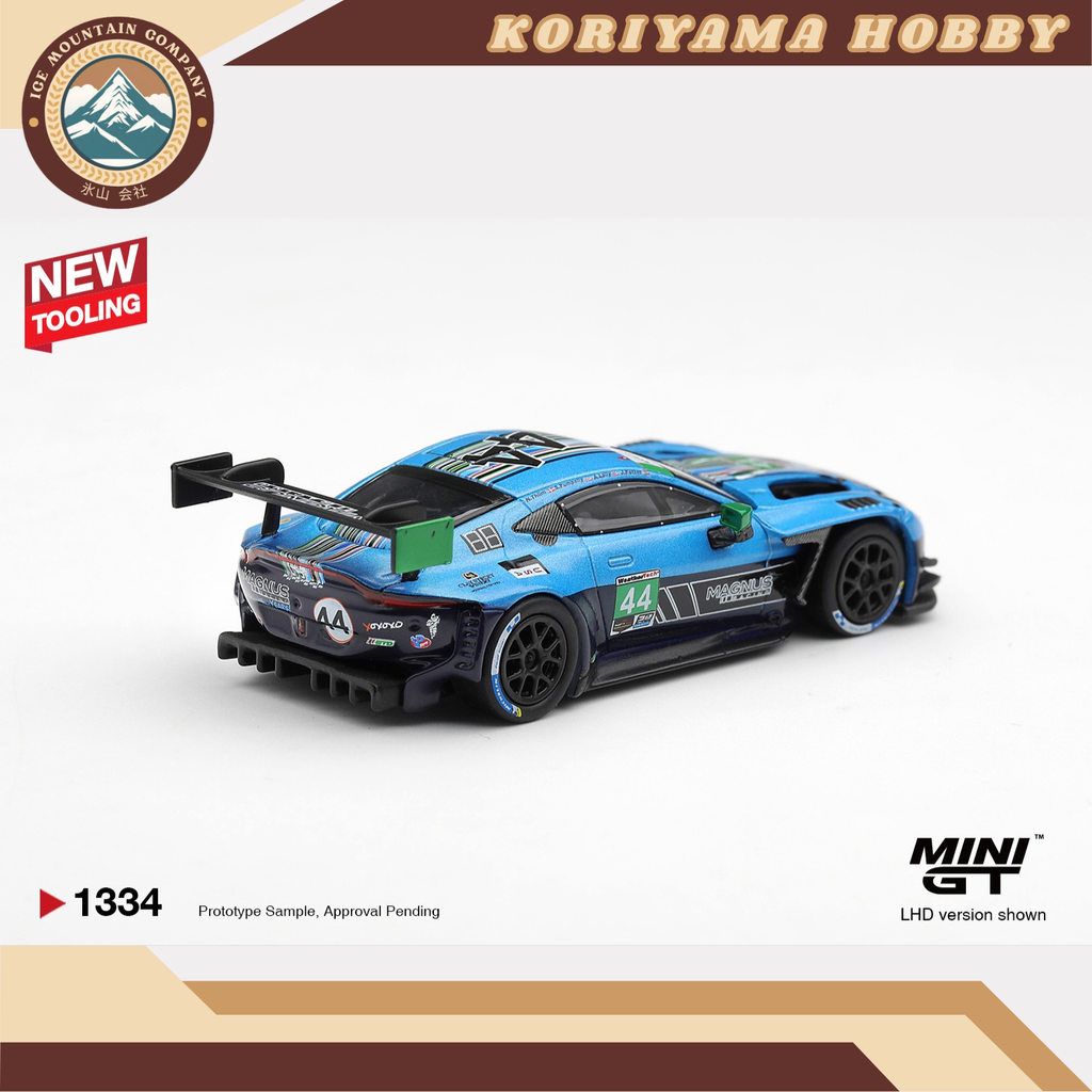 Mini GT 1334 Aston Martin Vantage GT3 Evo #44 Magnus Racing 2025 IMSA Daytona 24 Hrs MiniGT