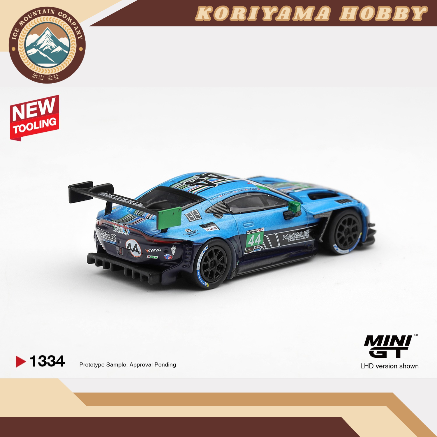 Mini GT 1334 Aston Martin Vantage GT3 Evo #44 Magnus Racing 2025 IMSA Daytona 24 Hrs MiniGT