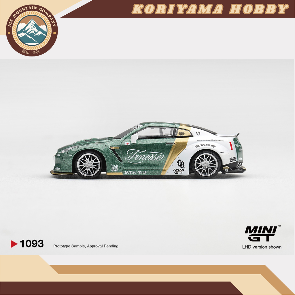 Mini GT 1093 Nissan GT-R (R35) LB★ WORKS Type 1, Custom Ducktail Auto Finesse MiniGT