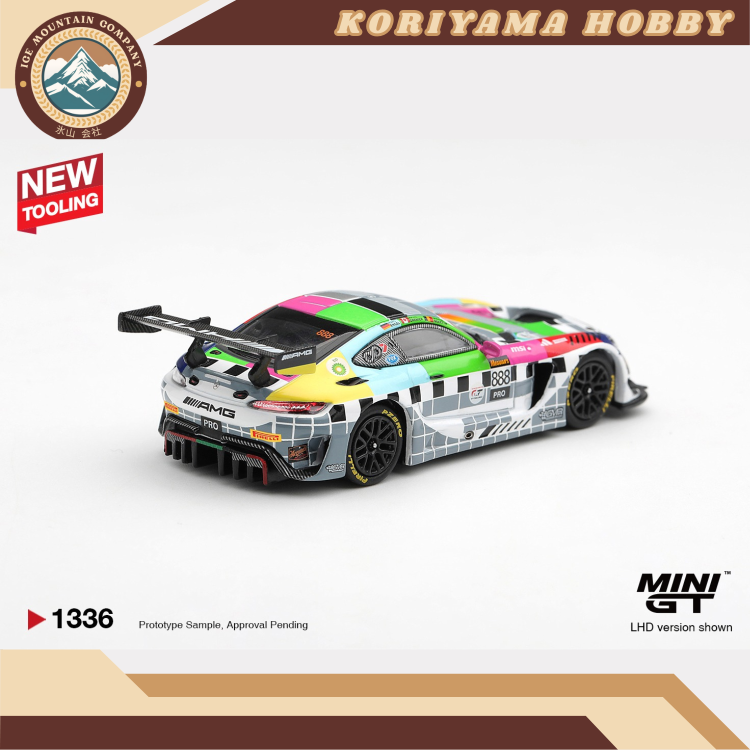 Mini GT 1336 Mercedes-AMG GT3 #888 Mercedes-AMG Team GMR Meguiar s Bathurst 12 Hour 2025 MiniGT