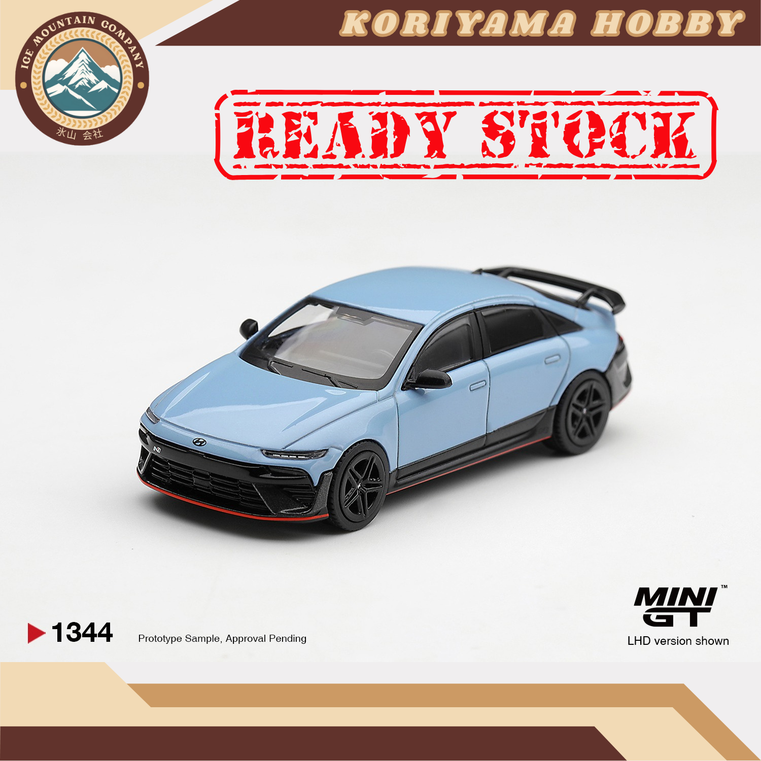 Mini GT 1344 Hyundai Ioniq 6 N Performance Blue Pearl MiniGT