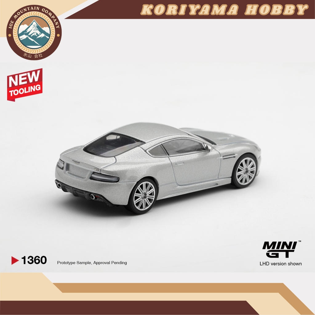Mini GT 1360 Aston Martin DBS 2008 Lightning Silver MiniGT
