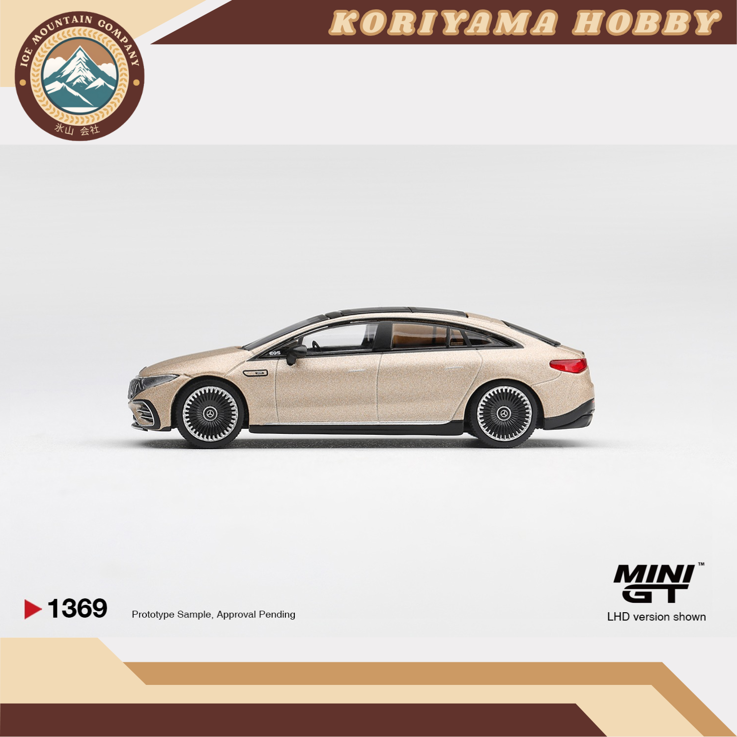 Mini GT 1369 Mercedes-AMG EQS 53 Gold MiniGT