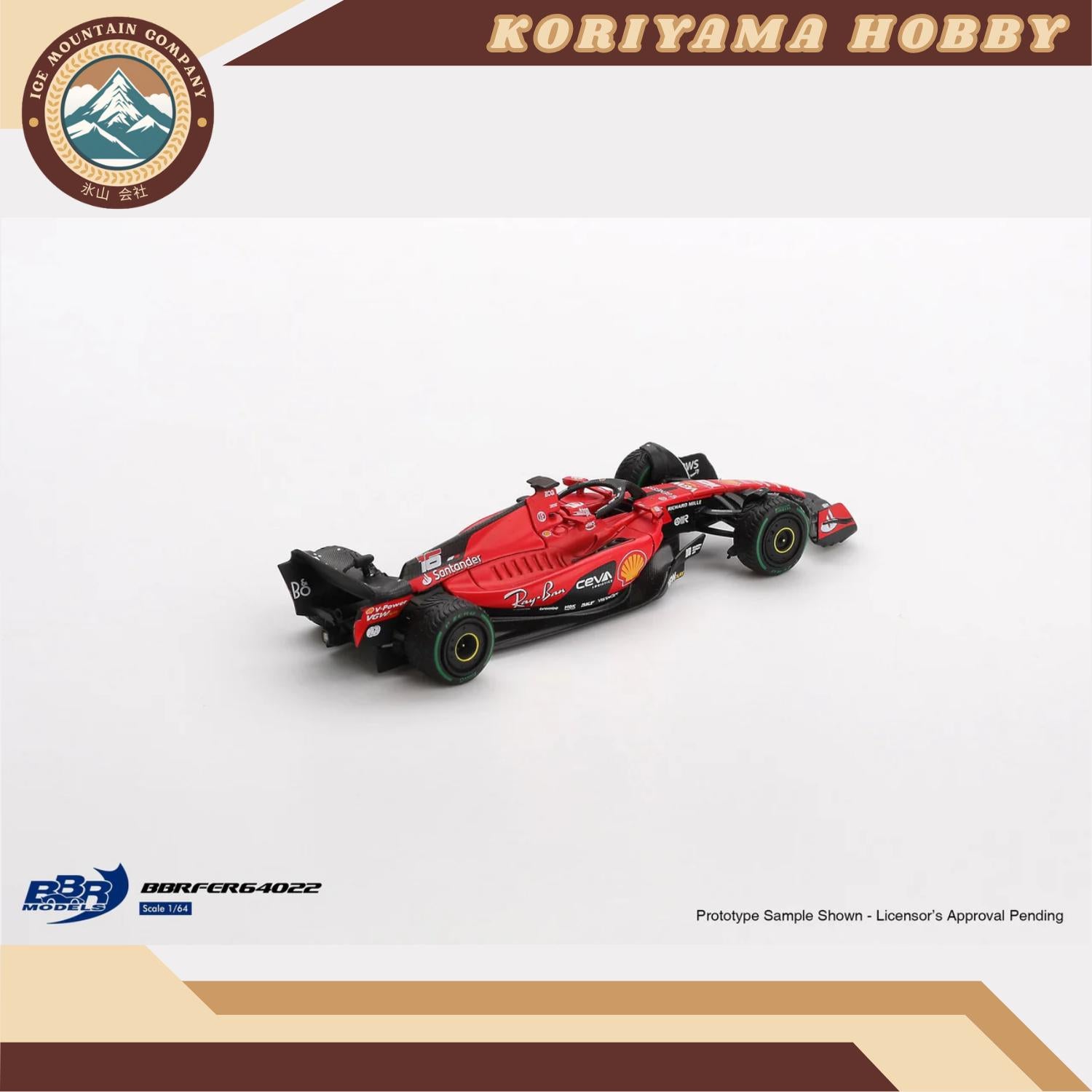Mini GT BBRFER64022 Ferrari SF23 #16 C. Leclerc 2023 Monaco GP MiniGT