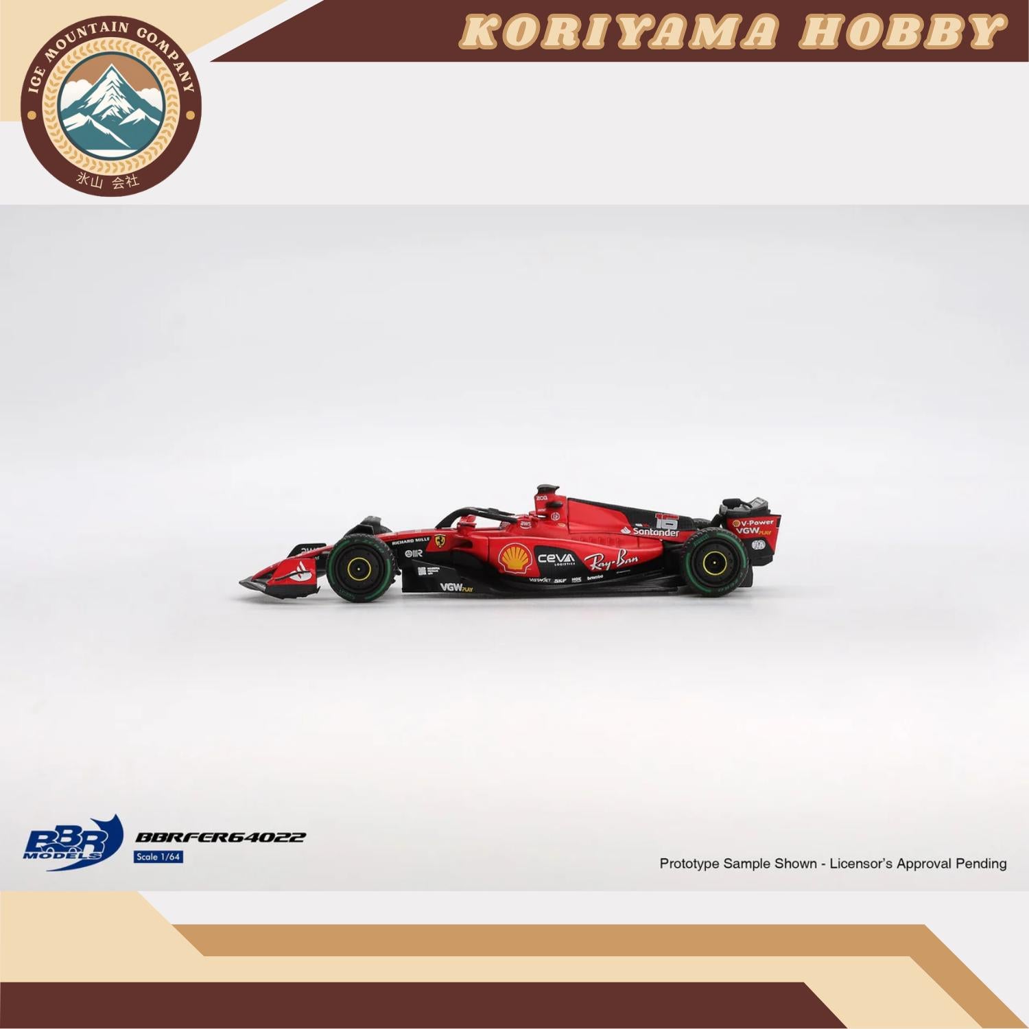 Mini GT BBRFER64022 Ferrari SF23 #16 C. Leclerc 2023 Monaco GP MiniGT