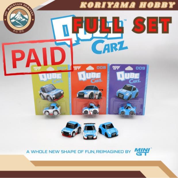 Qube Carz By Mini GT Batch 2 Nissan GTR Kenmeri BRE Blue LBWK Liberty Walk Cube Cars MiniGT Choro