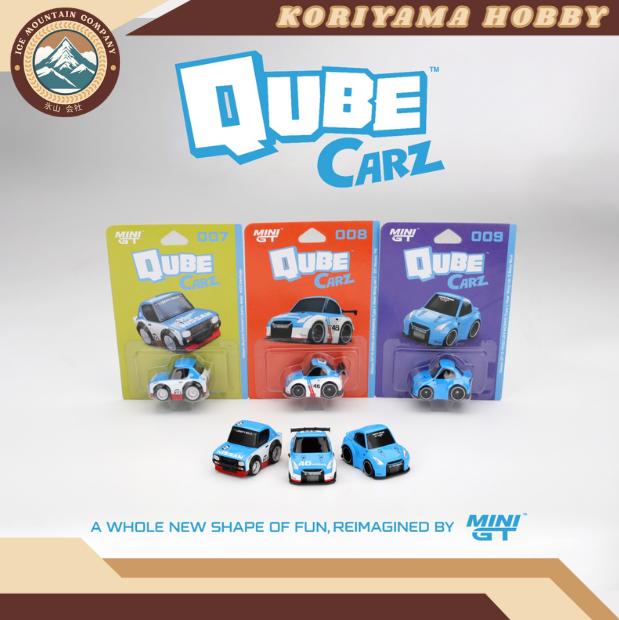 Qube Carz By Mini GT Batch 2 Nissan GTR Kenmeri BRE Blue LBWK Liberty Walk Cube Cars MiniGT Choro