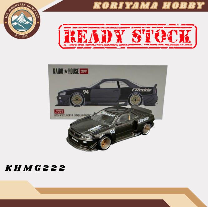 Mini GT Kaido House 222 Nissan Skyline GT-R (R34) Kaido Works GReddy V2 MiniGT