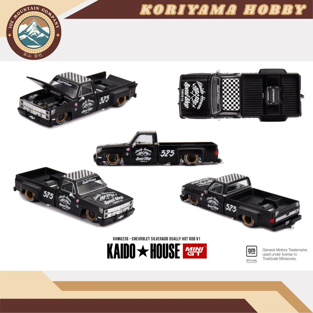 Mini GT Kaido House 236 Chevrolet Silverado Dually Hot Rod V1 Mini GT