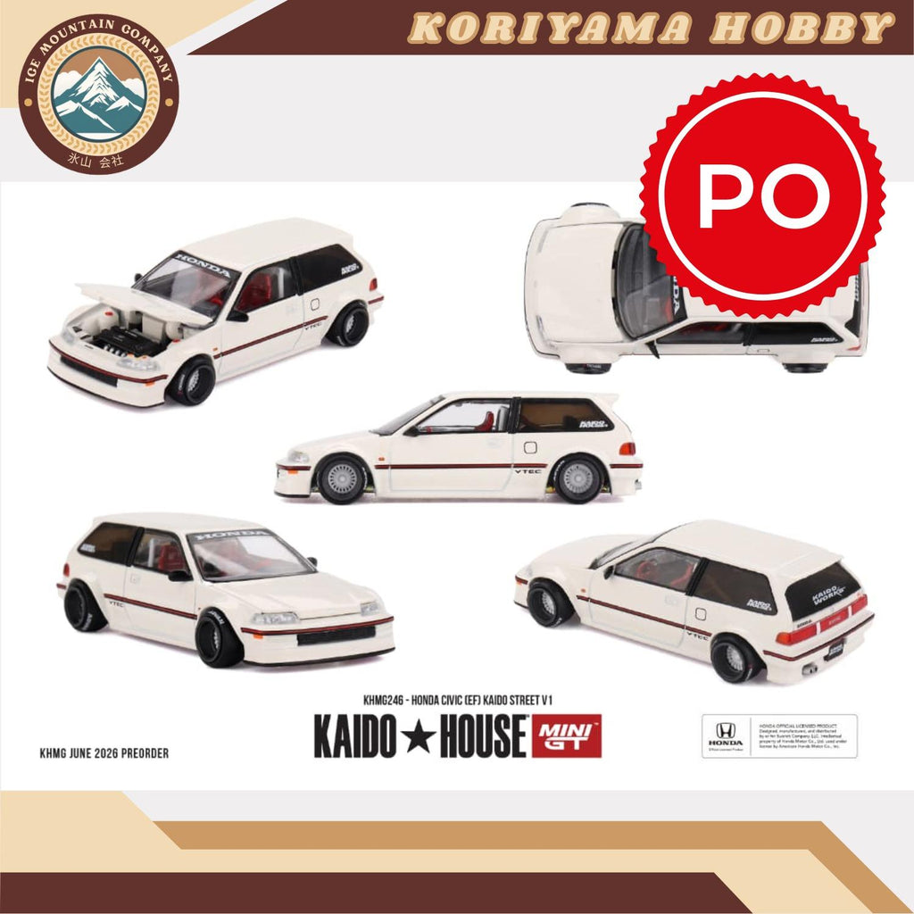Mini GT Kaido House 246 Honda Civic (EF) Kaido Street V1 MiniGT