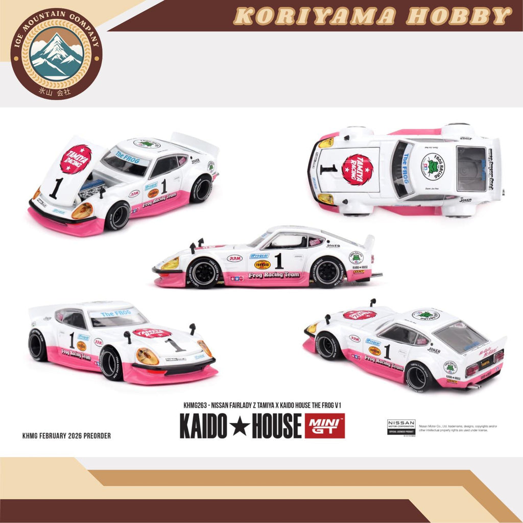 Mini GT Kaido House 263 Nissan Fairlady Z TAMIYA x KAIDO HOUSE "The FROG"  V1 MiniGT