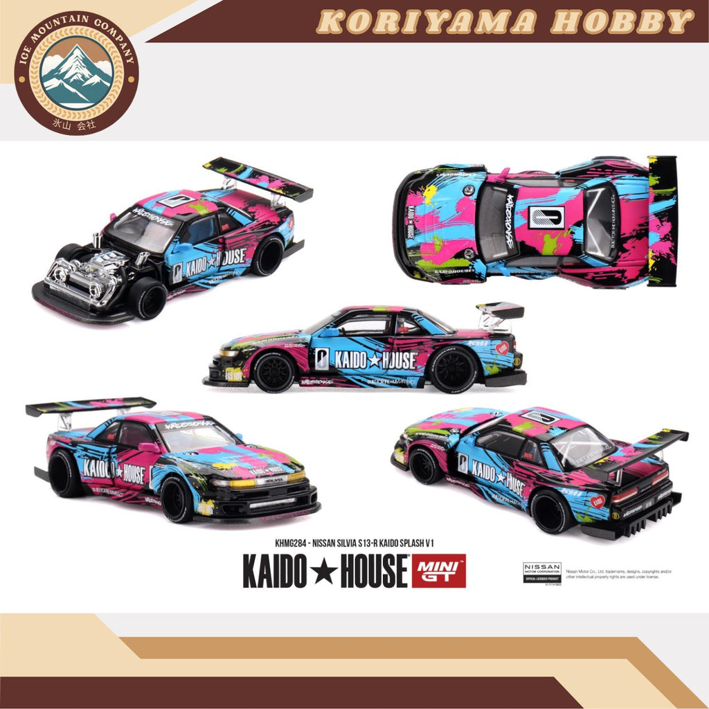 Mini GT Kaido House 284 Nissan Silvia S13-R Kaido Splash V1 MiniGT