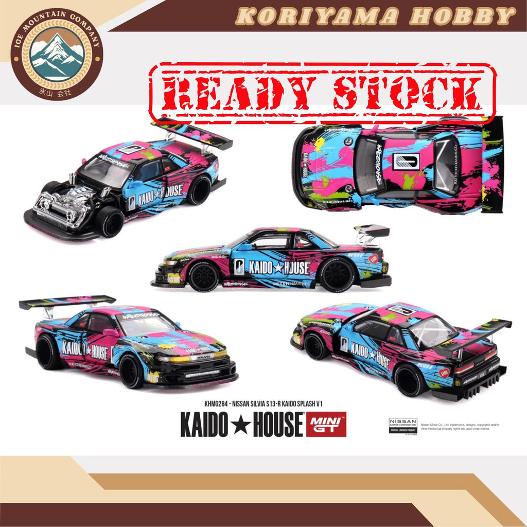 Mini GT Kaido House 284 Nissan Silvia S13-R Kaido Splash V1 MiniGT