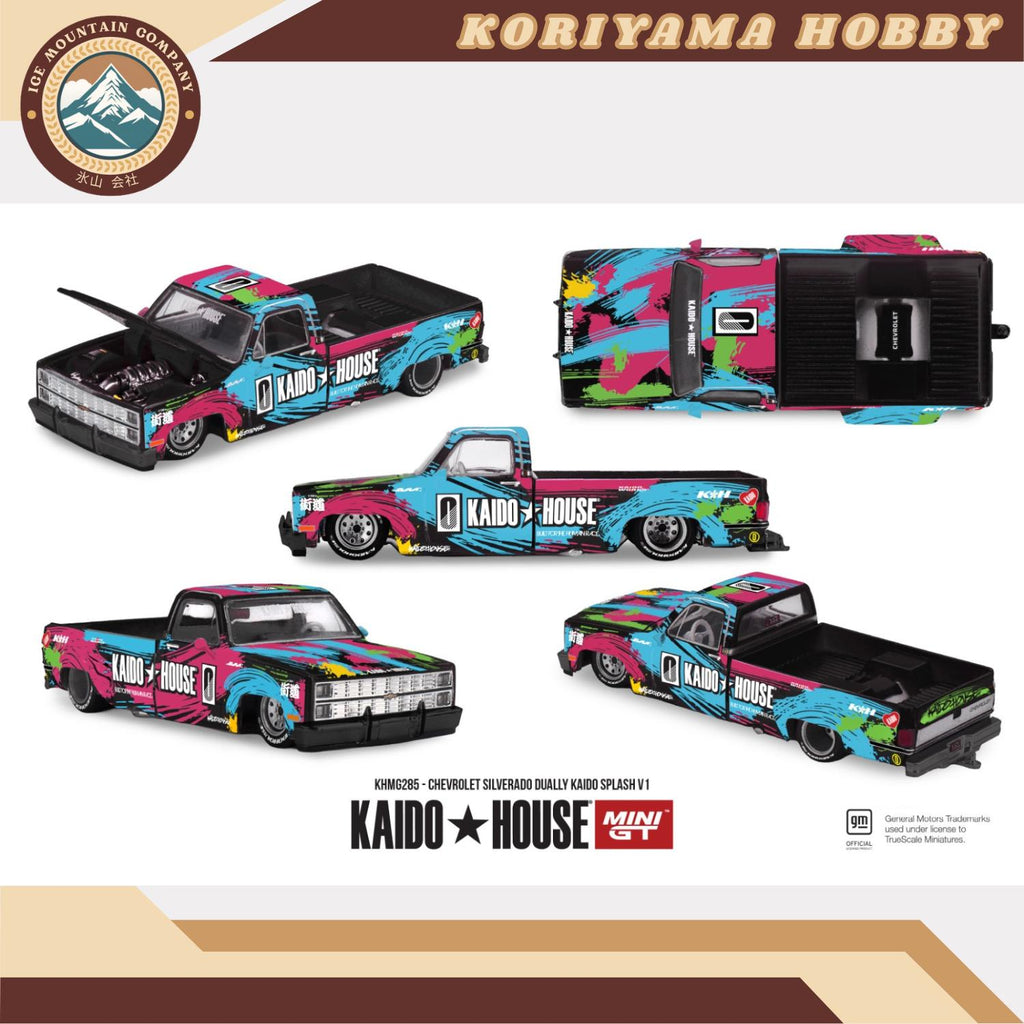 Mini GT Kaido House 285 Chevrolet Silverado Dually  Kaido Splash V1 MiniGT