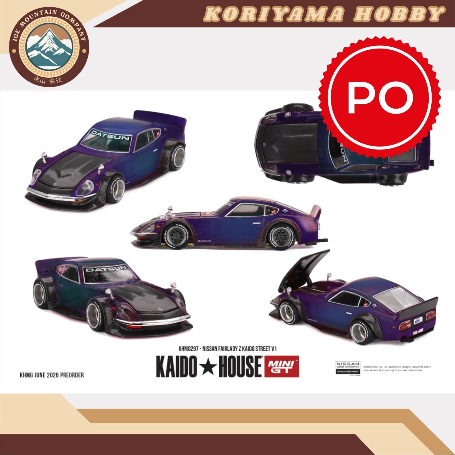 Mini GT Kaido House 297 Nissan Fairlady Z Kaido Street V1 MiniGT