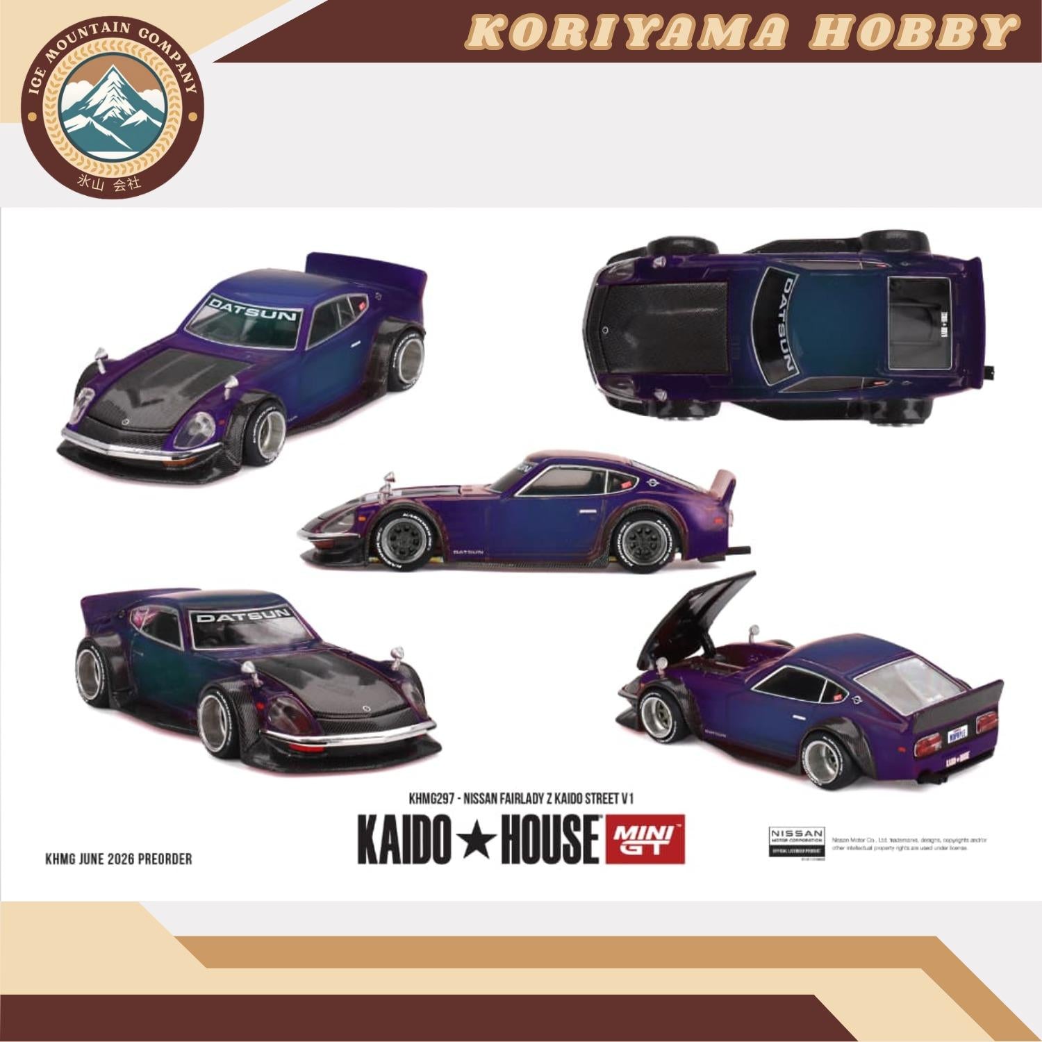 Mini GT Kaido House 297 Nissan Fairlady Z Kaido Street V1 MiniGT