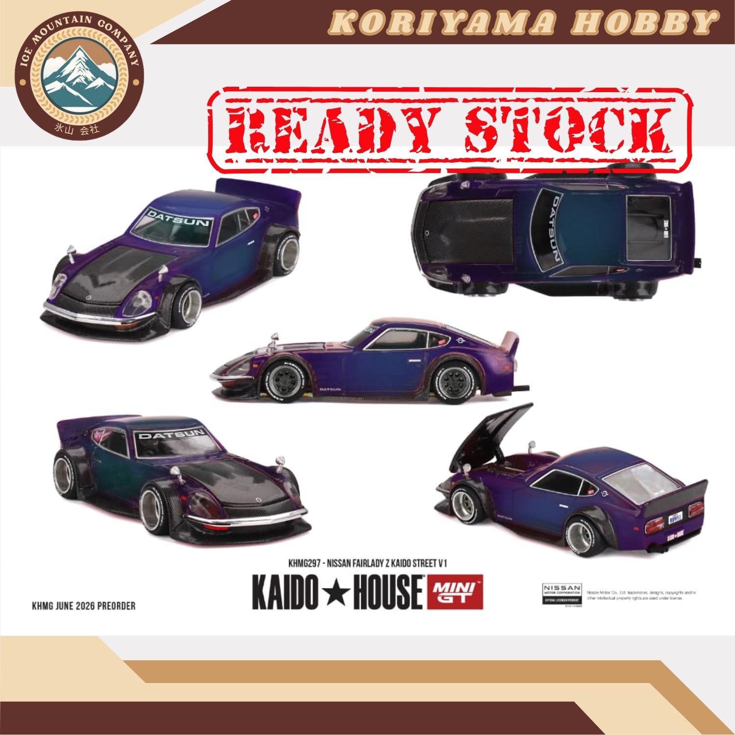 Mini GT Kaido House 297 Nissan Fairlady Z Kaido Street V1 MiniGT