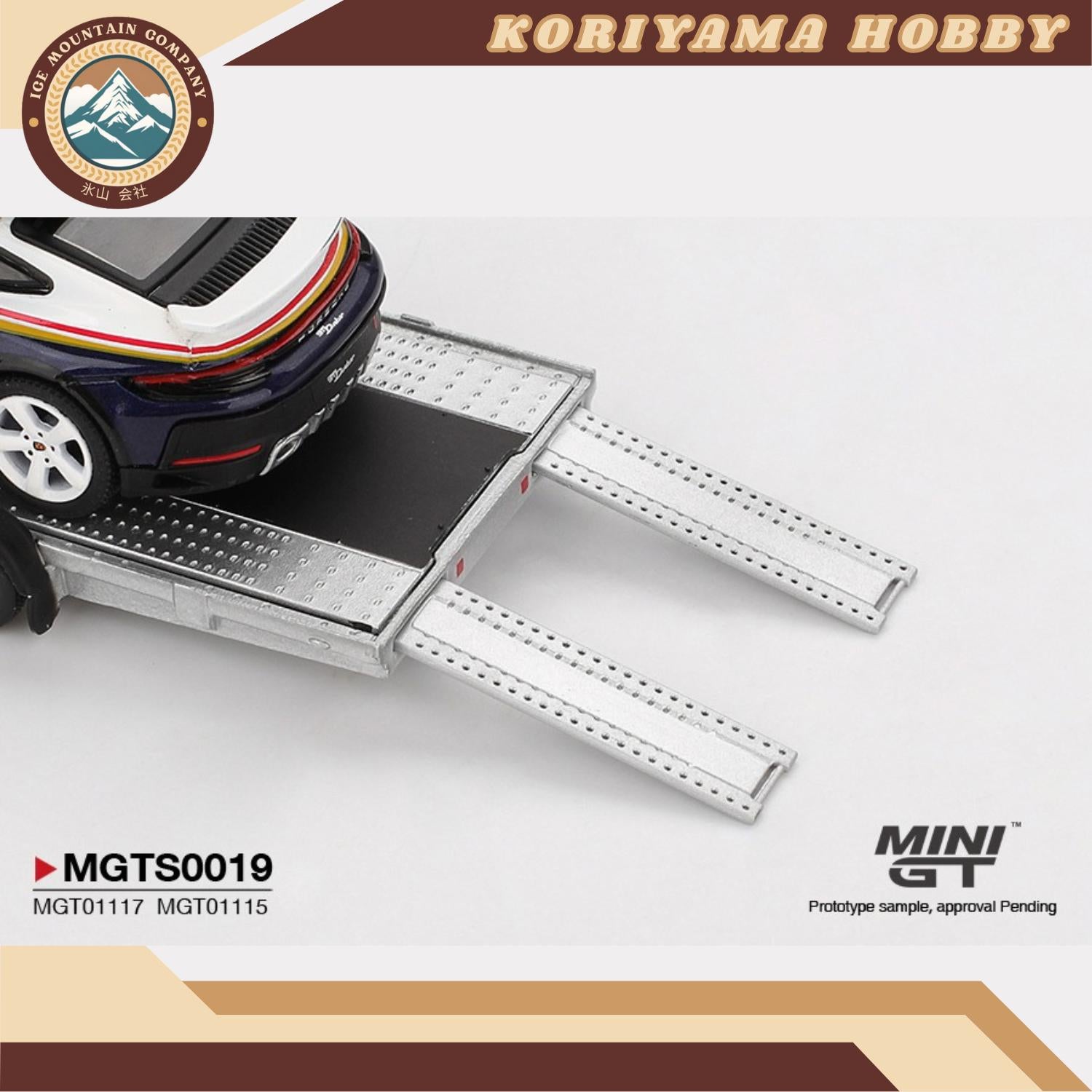 Mini GT S0019 Porsche 911 Dakar #718 / Volkswagen ID. Buzz Porsche Centrum Gelderland Roughroads Set MiniGT
