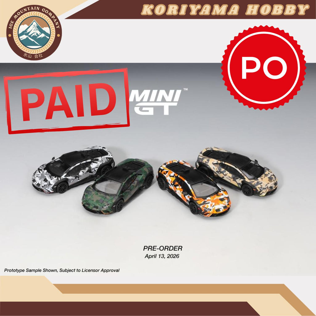 Mini GT MGTS0026 Lamborghini Huracán Sterrato All Terrarin Set MiniGT