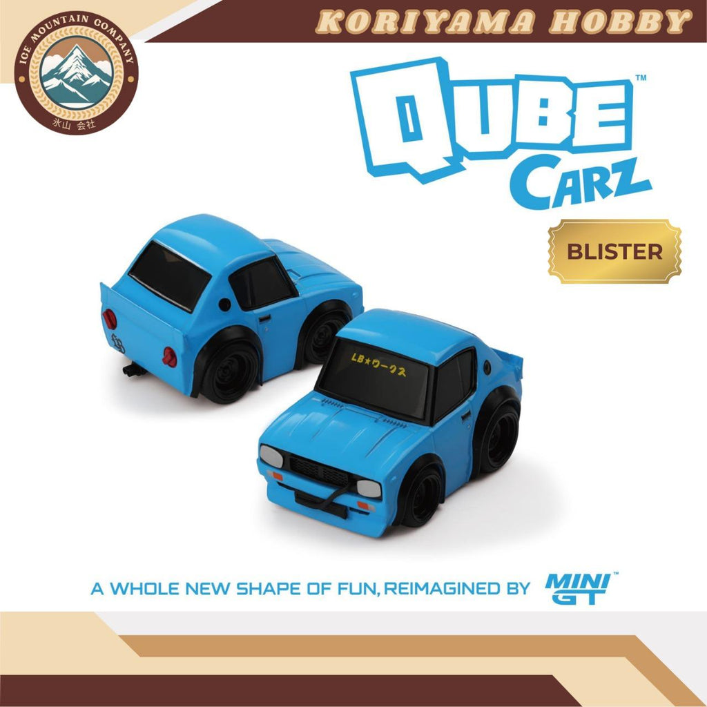 Qube Carz By Mini GT Nissan Skyline Kenmeri Liberty Walk Baby Blue QZ00101 Cube Cars MiniGT Choro
