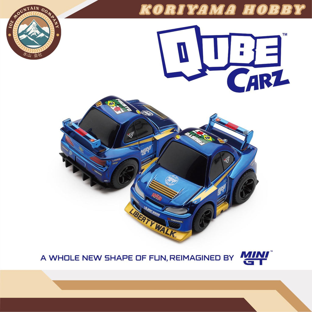 Qube Carz By Mini GT Batch 3 LBWK Liberty Walk Nissan GTR ER34 Toyota Supra Lamborghini Porsche åçCube Cars MiniGT Choro