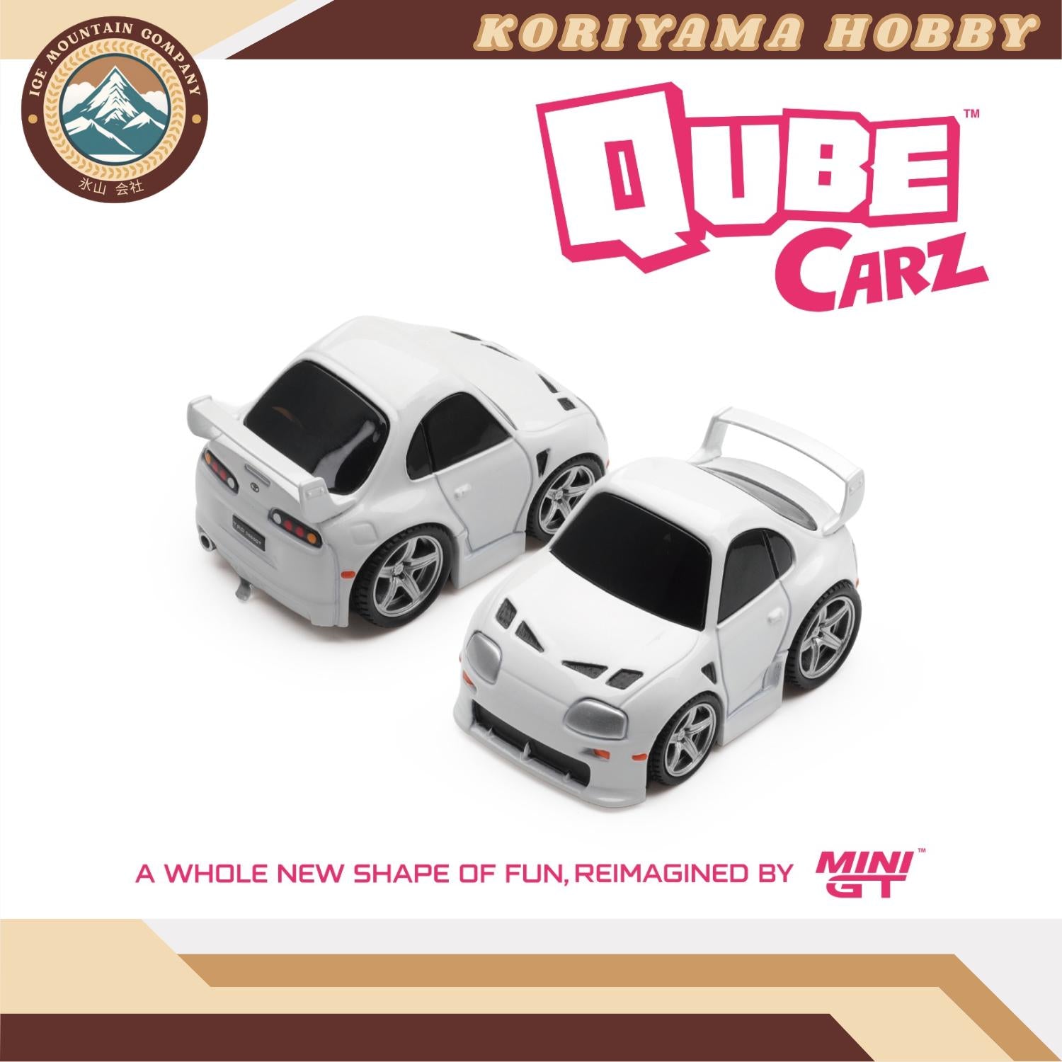 Qube Carz By Mini GT Batch 3 LBWK Liberty Walk Nissan GTR ER34 Toyota Supra Lamborghini Porsche åçCube Cars MiniGT Choro