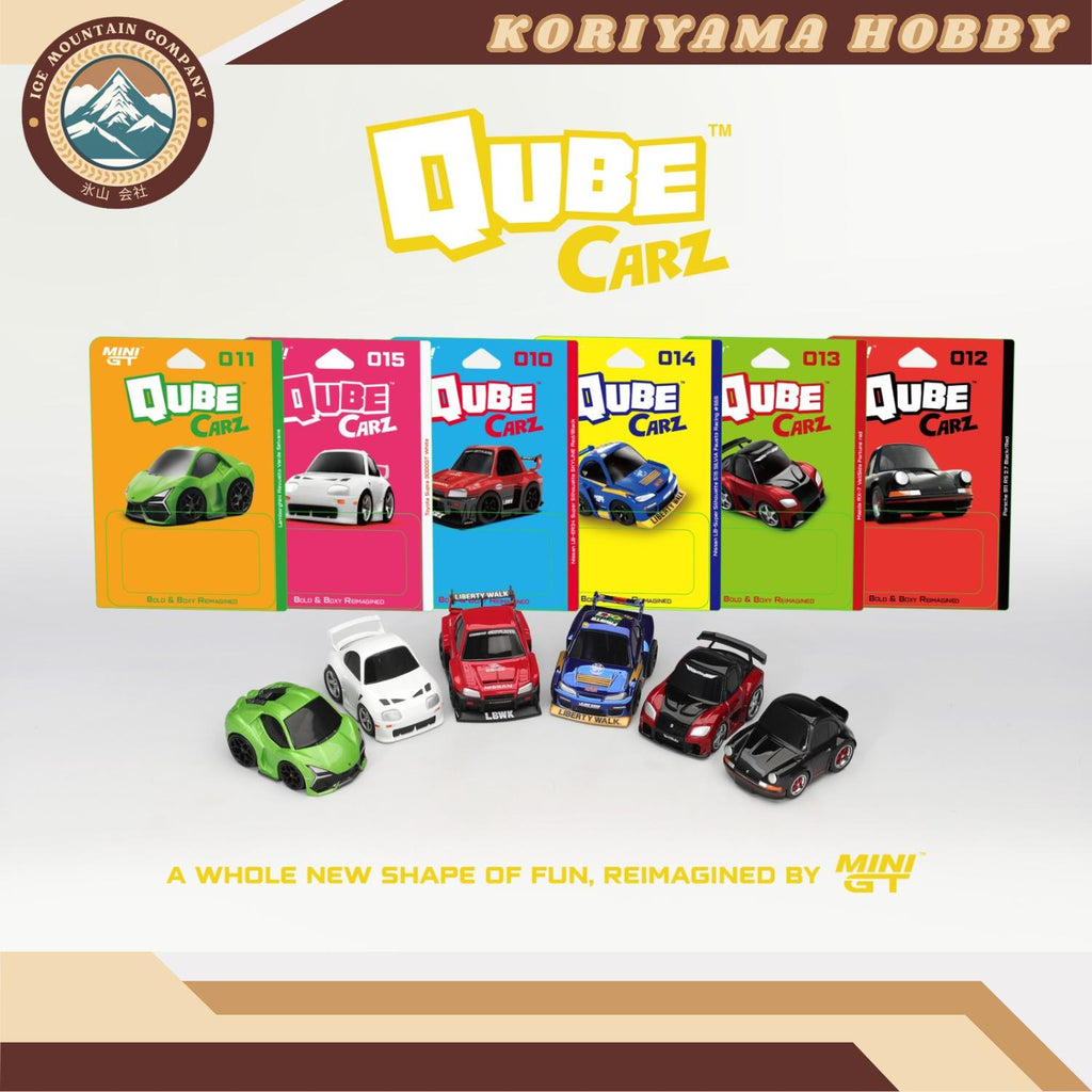 Qube Carz By Mini GT Batch 3 LBWK Liberty Walk Nissan GTR ER34 Toyota Supra Lamborghini Porsche åçCube Cars MiniGT Choro