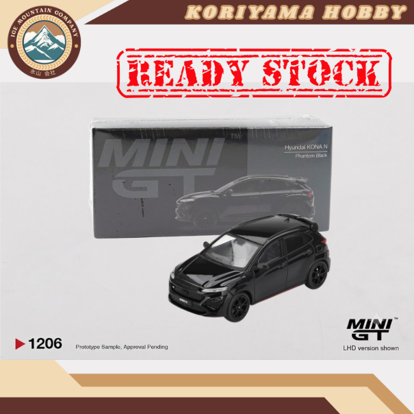 Mini GT 1206 Hyundai KONA N Phantom Black MiniGT