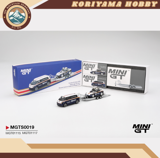 Mini GT S0019 Porsche 911 Dakar #718 / Volkswagen ID. Buzz Porsche Centrum Gelderland Roughroads Set MiniGT