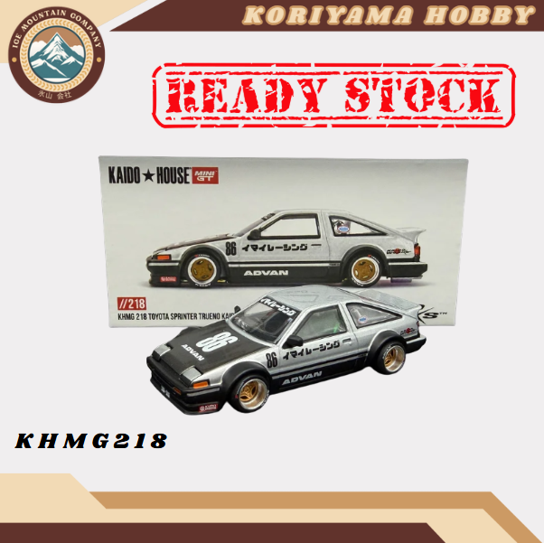 Mini GT Kaido House 218 Toyota AE86 Sprinter Trueno Kaido Street V2 MiniGT