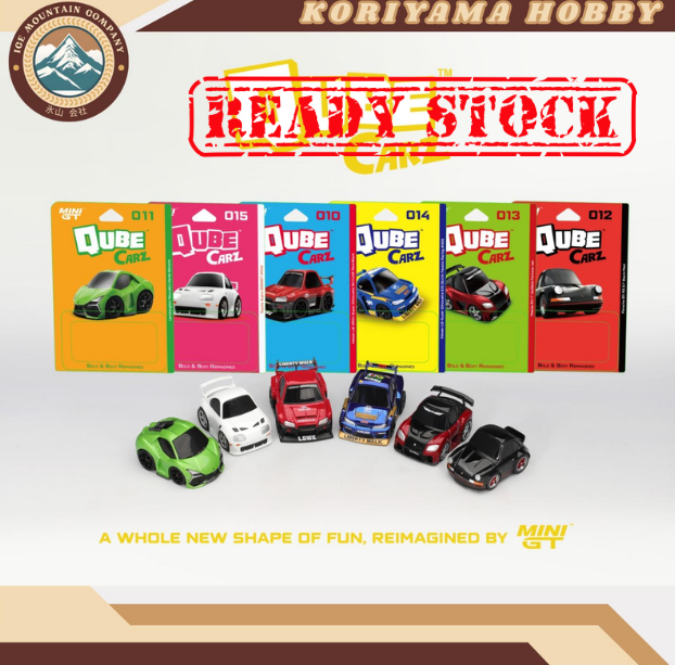 Qube Carz By Mini GT Batch 3 LBWK Liberty Walk Nissan GTR ER34 Toyota Supra Lamborghini Porsche åçCube Cars MiniGT Choro
