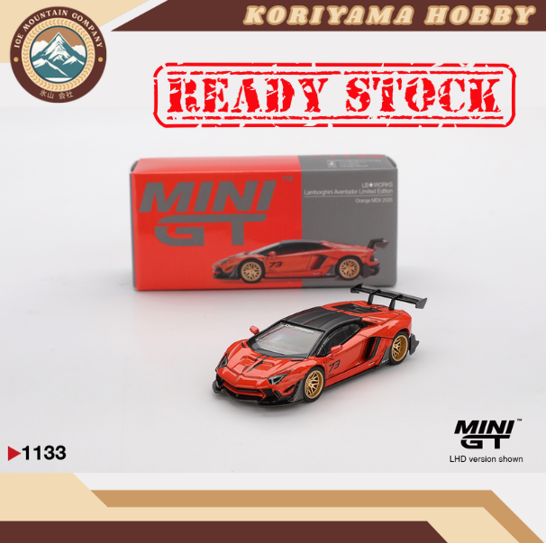 Mini GT 1133 LB WORKS Lamborghini Aventador Limited Edition Orange MDX 2025 MiniGT