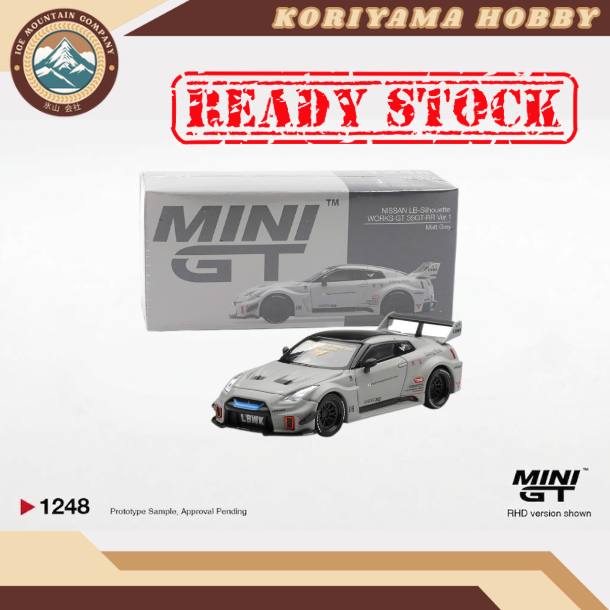 Mini GT 1248 NISSAN LB-Silhouette WORKS GT 35GT-RR Ver.1 Matt Grey MiniGT