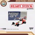 Mini GT 1099 McLaren MP4/4 #12 Ayrton Senna 1988 Japanese Grand Prix Winner Box / Blister Packaging MIniGT