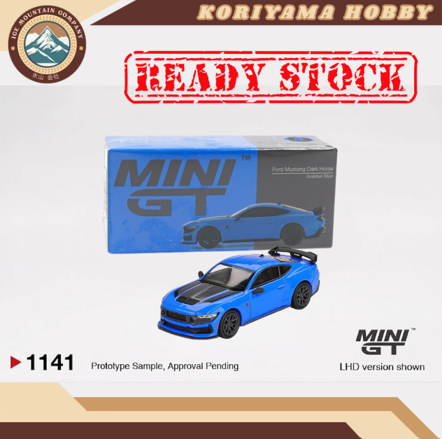 Mini GT 1141 Ford Mustang Dark Horse 2024 Grabber Blue MiniGT